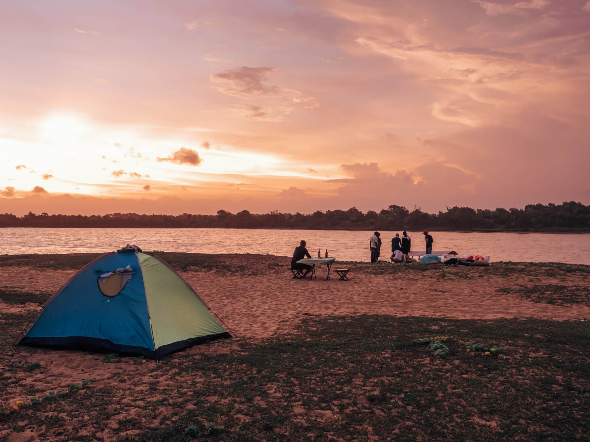 Canal des Pangalanes retken yöpaikka
