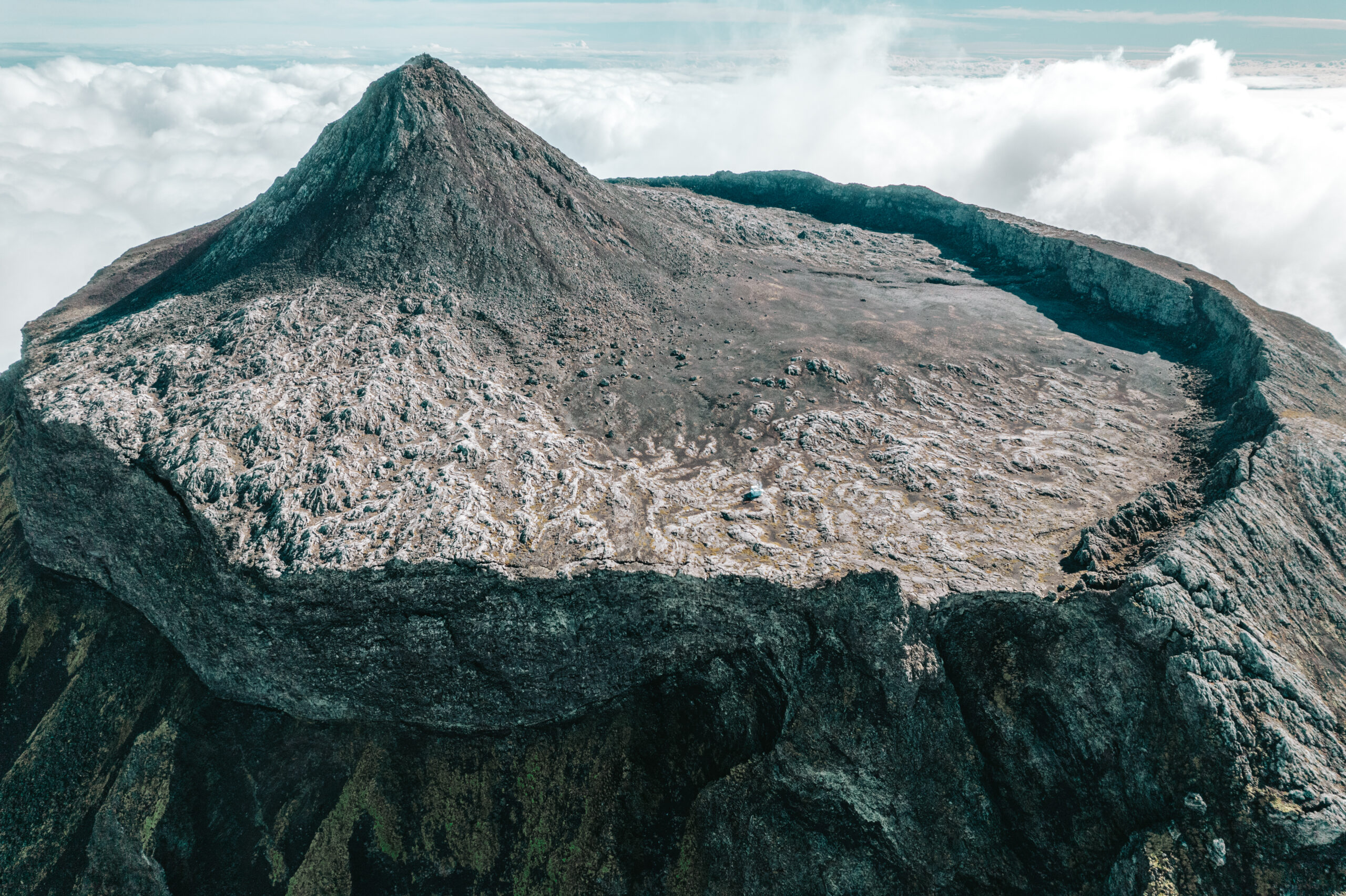 Pico vulcano, tulivuorelle kiipeäminen, kraateri